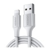 UGREEN USB-A MALE TO LIGHTNING MALE CABLE NICKEL PLATING ABS SHELL 1M (WHITE